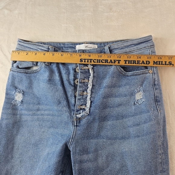 KanCan Jeans Women’s Junior’s 11 29 Waist Distressed Straight Leg Button Fly - Picture 2 of 15